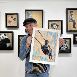 print de Jef Aérosol disponible à la vente à la galerie pour son exposition playground