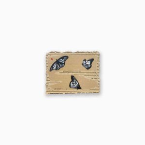 Vente d'une oeuvre de Jef Aérosol Papillons Pochoirs sur carton originale