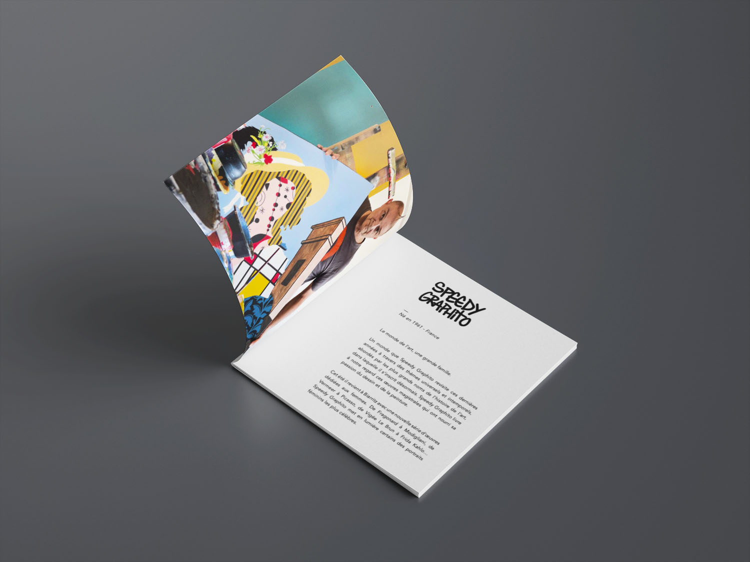 Livre présentant le travail de Speedy Graphito