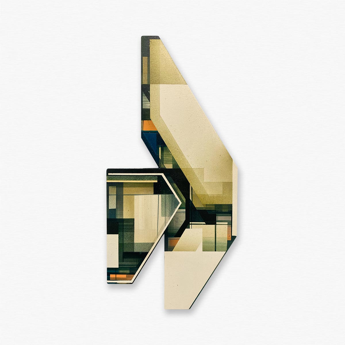 peinture sur bois de l'artiste Olivier Swiz-Abstraction