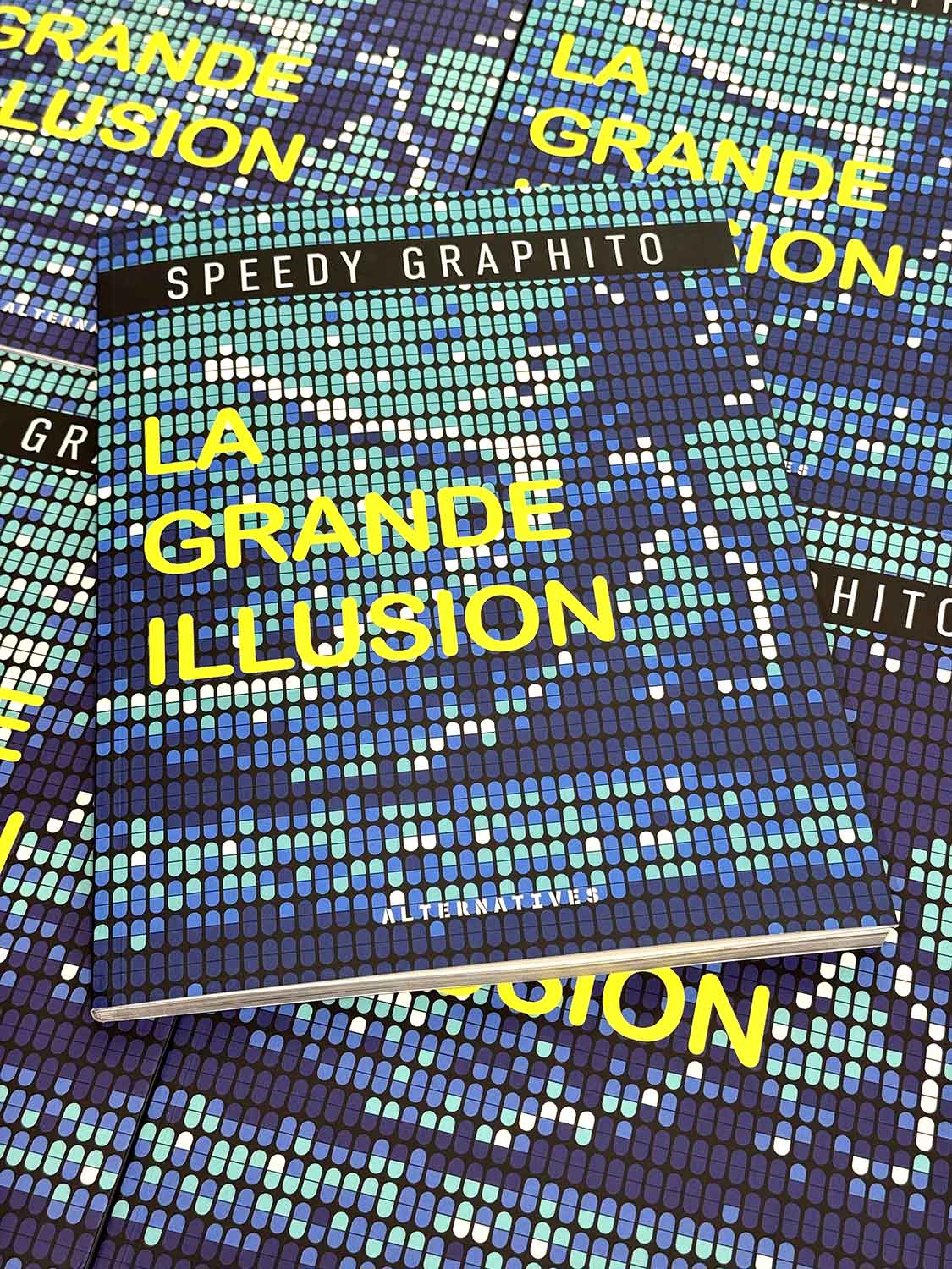 Présentation du livre de Speedy Graphito "La Grand Illusion" sortie à l'occasion de son exposition à Paris, Fluctuart