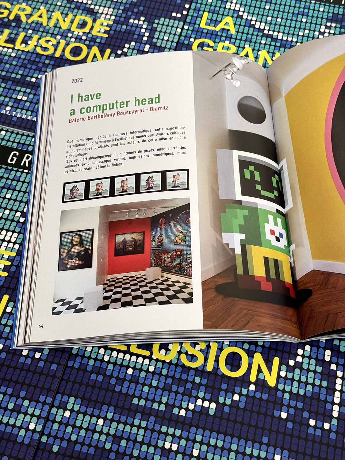 Pages intérieures du livre de Speedy Graphito. Oeuvres et intallations street art de l'artiste