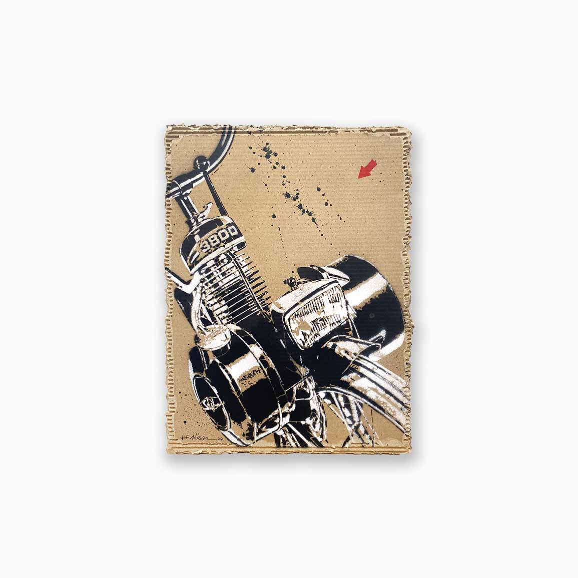 Tableau de Jef Aérosol lors de l'exposition Playground Paris 2024