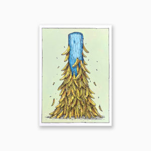 Illustration de banane art contemporain, kesadi