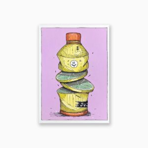 Oeuvre d'art contemporain, illustration petit format. Vente en ligne