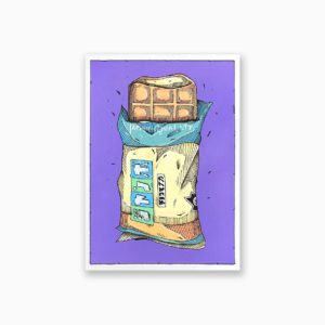 Tableau petit format de Kesadi, artiste contemporain lyonnais