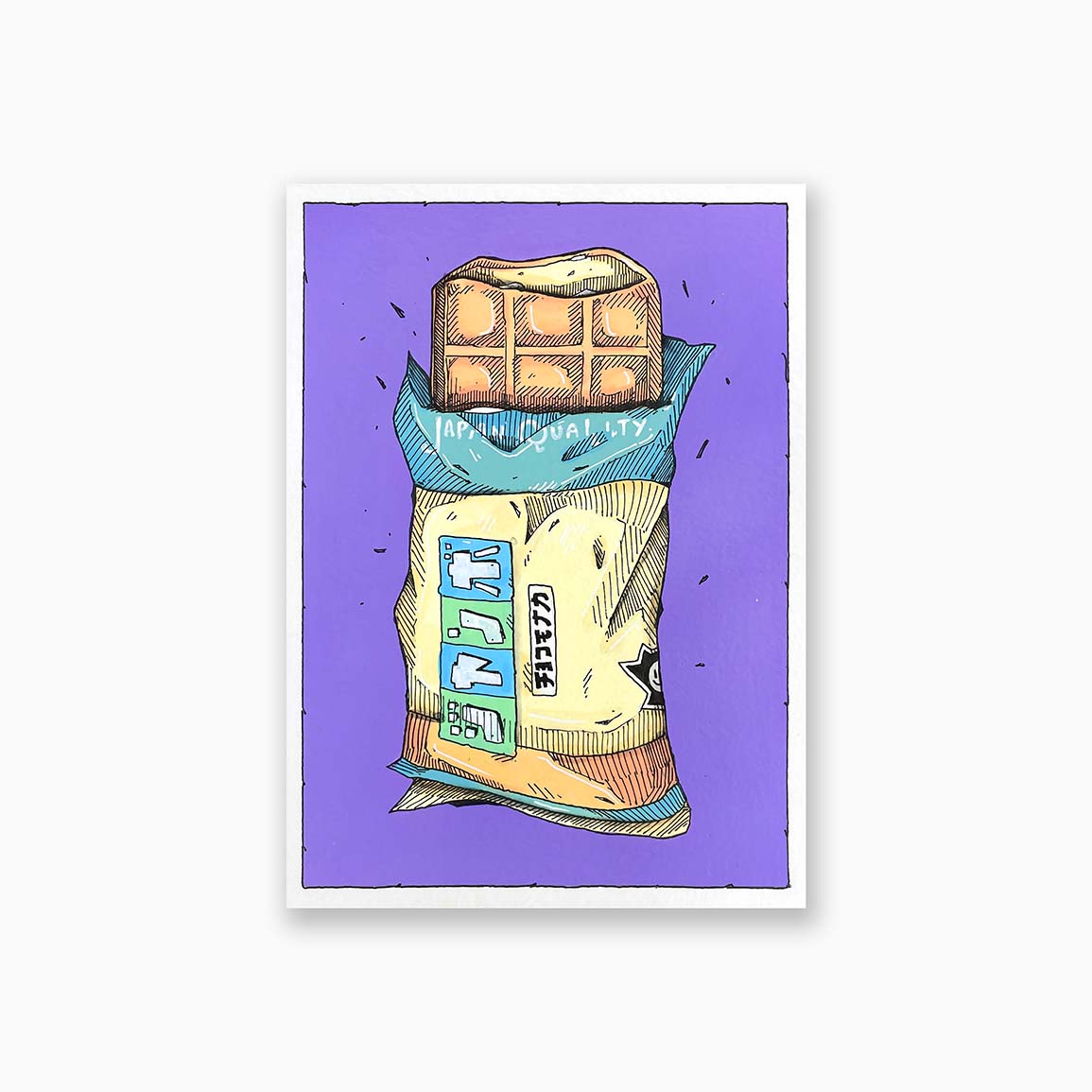 Tableau petit format de Kesadi, artiste contemporain lyonnais