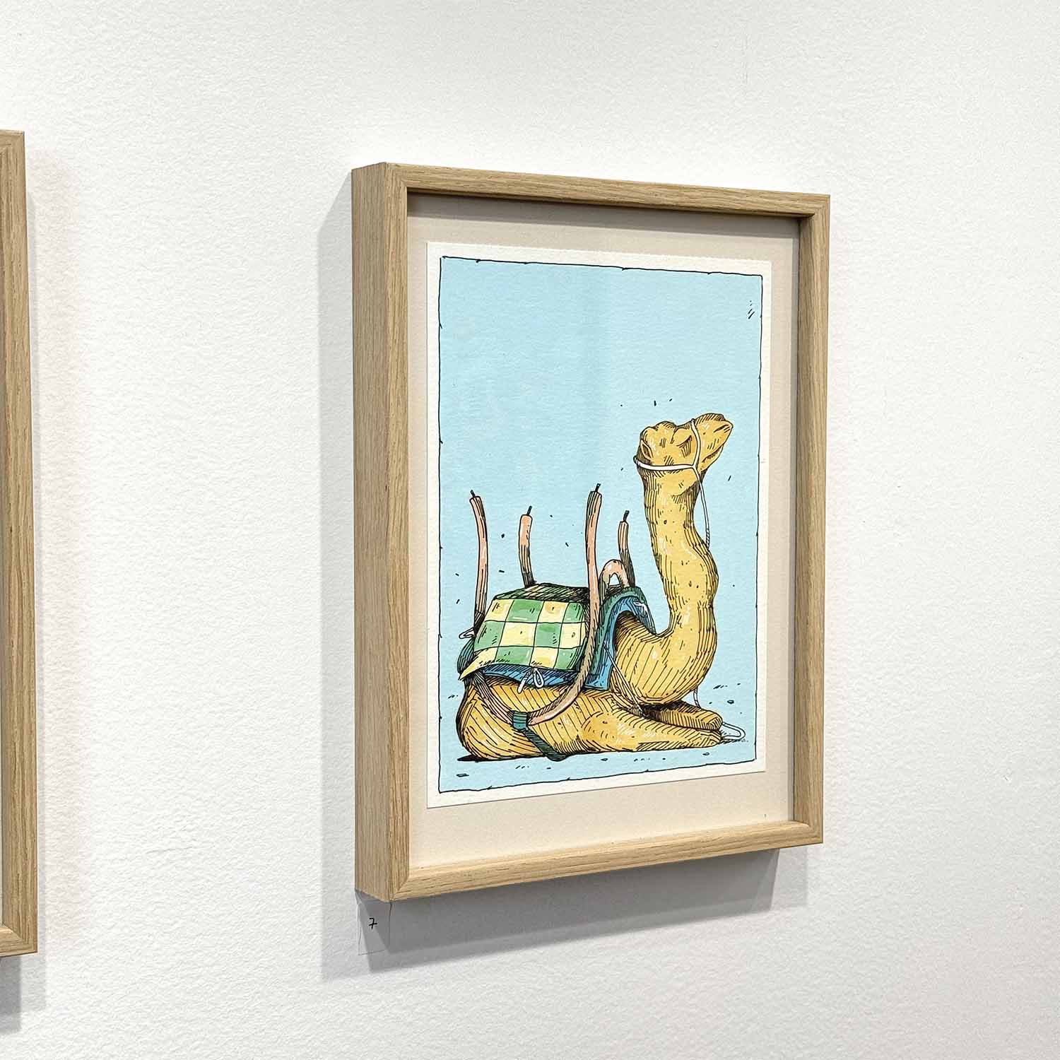 Vue du tableau de Kesadi intitulé chameau