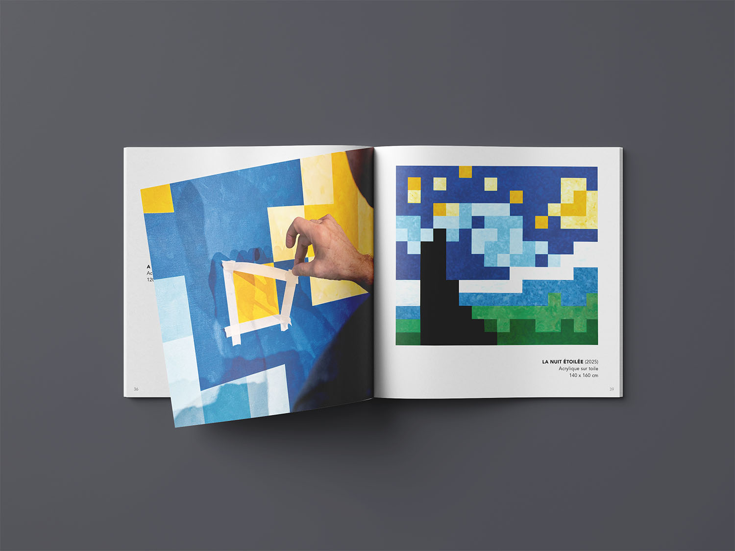 Pages intérieures du livre de Speedy Graphito pour son exposition Gigascope