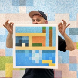 Speedy Graphito présentant son nouveau print en édition limitée - digigraphie