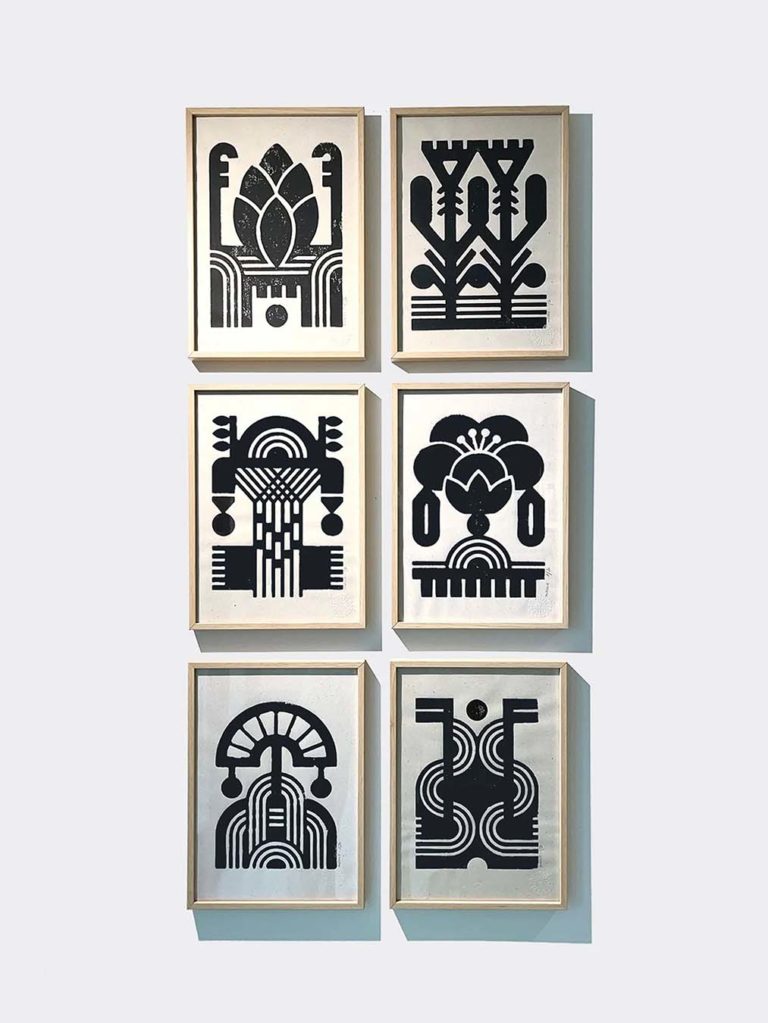 Série limitée d'oeuvres sur papier de Koralie